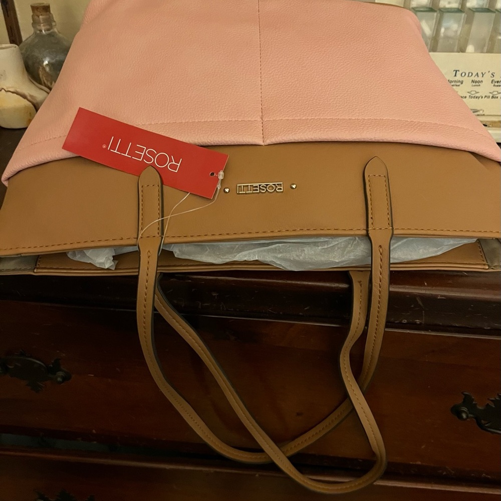 Rossetti handbag Pink and Tan new with tags - Picture 8 of 11